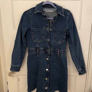 Zara Denim Button-Up Dress